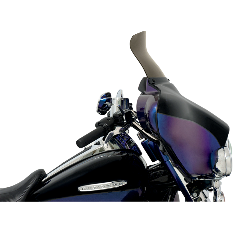 MEMPHIS SHADES HD 9" FLH SPOILER WINDSHIELD SMOKE MEP8591