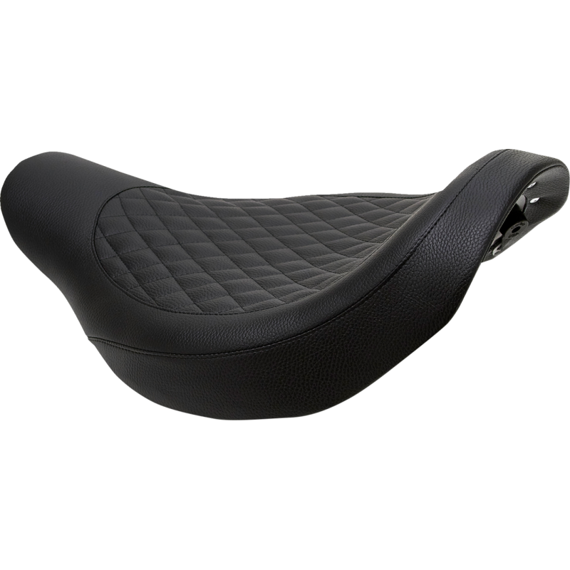 KODLIN SOLO SEAT FOR M8 FATBOY W/KODLIN RR FENDER & STOCK TANK BLK K59661-L