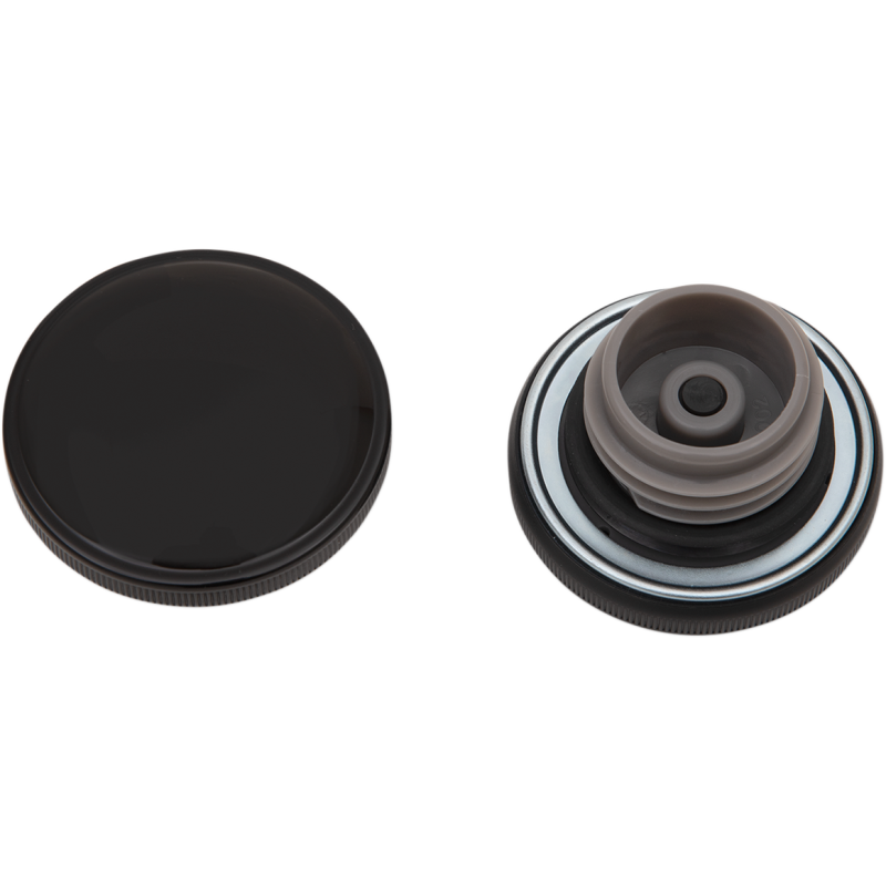 DRAG SPECIALTIES L96-19 GL/BLK SCREW GAS CAP W/VENT 03-0305GB-A