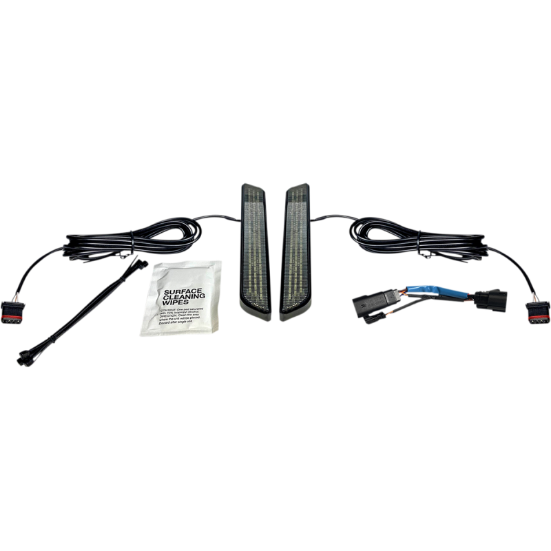 CUSTOM DYNAMICS LIGHT LED FORK SMK BLK CD-FORK-SS8-SB