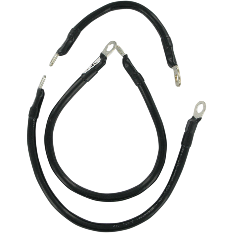 DRAG SPECIALTIES 84-88 FX-FLST BLACK BATTERY CABLE KIT 79-3001-1