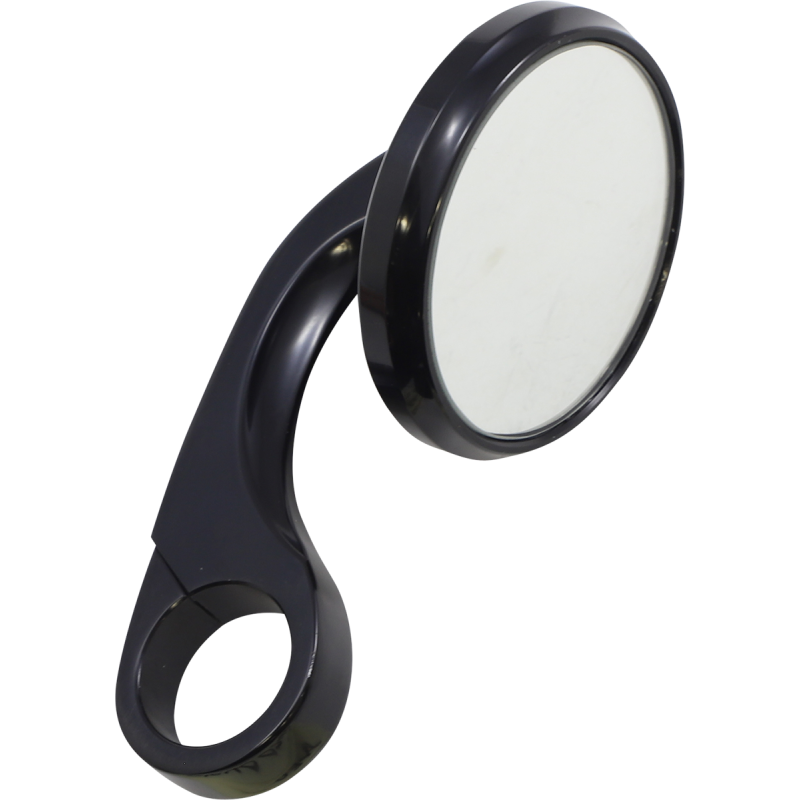 TODDS CYCLE MIRROR SHOOTER 1" BLK 0640-0748