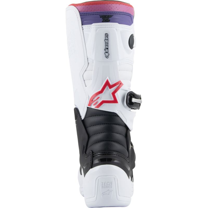 ALPINESTARS BOOT TECH7S W/B/RAINBOW 8 2015017-289-8