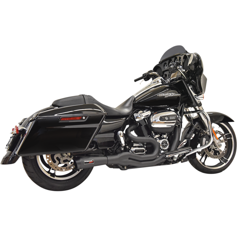 BASSANI XHAUST 17-UP FL EXH 2:1 BLK MID/MEG 1F72B