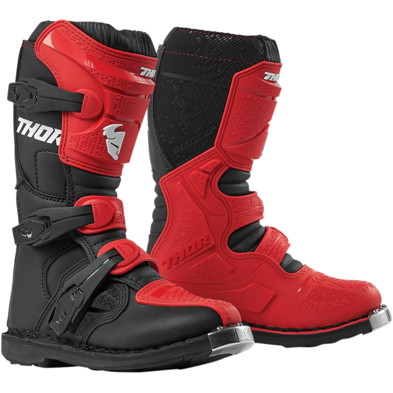 THOR BLITZ XP YTH BOOT RD/BK 2 3411-0525