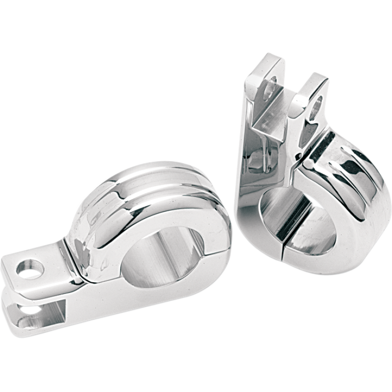 DRAG SPECIALTIES 1-1/4" 2PC FOOT PEG CLAMPS (PR) 1611-2123
