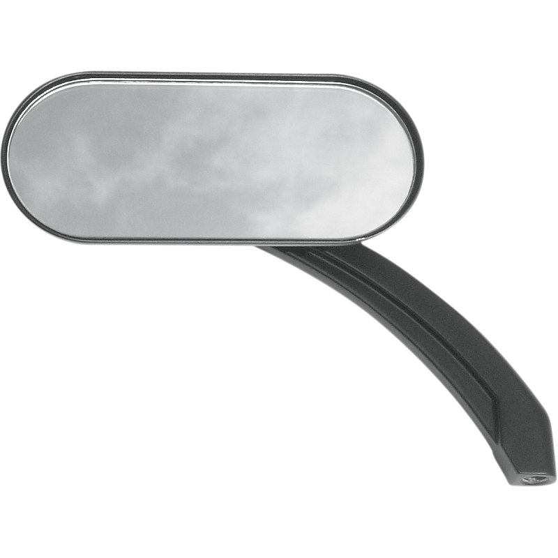DRAG SPECIALTIES OVAL MIRROR LEFT OR RIGHT BLACK 0640-0488