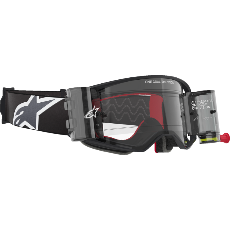 ALPINESTARS GOGGLES GOGGLE STECH CORP BLK/GRY/CLR ROLL-OFF 5100425-1518