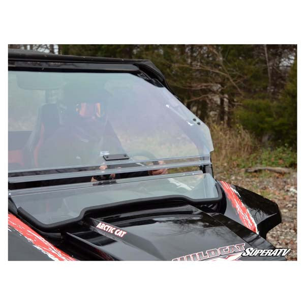 SUPERATV SCRATCH-RESISTANT FLIP WINDSHIELD ARCTIC CAT WILDCAT FWS-AC-WC-70