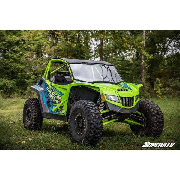 SUPERATV SCRATCH-RESISTANT FLIP WINDSHIELD TEXTRON WILDCAT FWS-T-XX-70