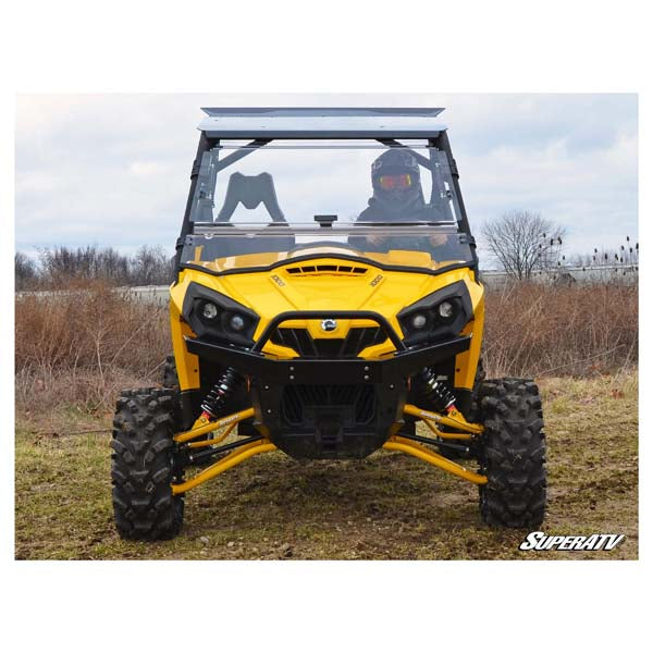 SUPERATV SCRATCH-RESISTANT FLIP WINDSHIELD CAN-AM COMMANDER FWS-CA-COM-001-70