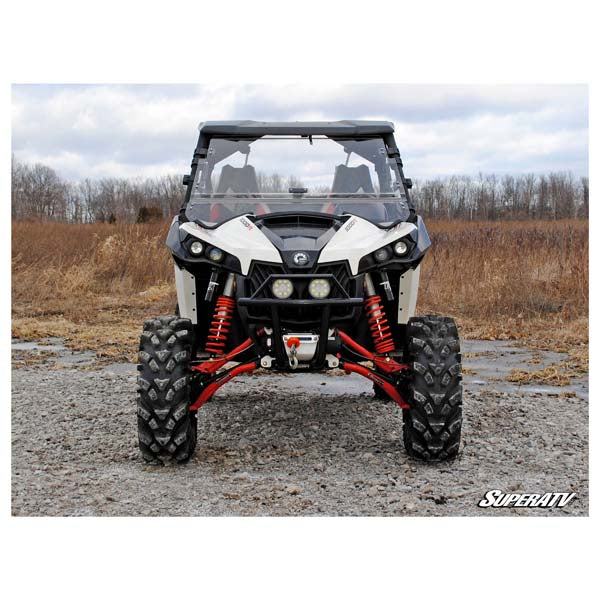 SUPERATV SCRATCH-RESISTANT FLIP WINDSHIELD CAN-AM MAVERICK FWS-CA-MAV-001-70