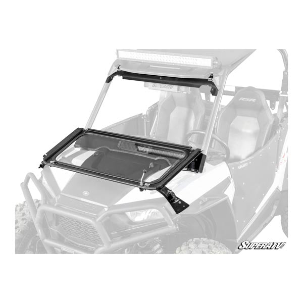 SUPERATV FLIP DOWN GLASS WINDSHIELD POLARIS RZR XP FDGWS-P-RZR1K-01