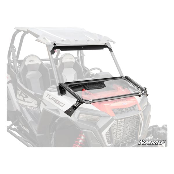 SUPERATV FLIP DOWN GLASS WINDSHIELD POLARIS RZR FDGWS-P-RZRT-01