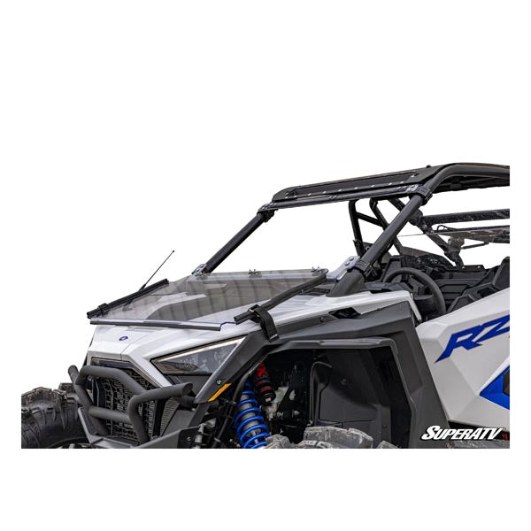 SUPERATV SCRATCH-RESISTANT FLIP DOWN WINDSHIELD POLARIS RZR FDWS-P-PROXP-001-70