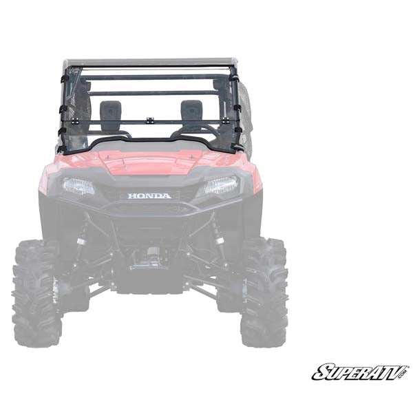 SUPERATV SCRATCH-RESISTANT FLIP DOWN WINDSHIELD HONDA PIONEER 700 FDWS-H-PIO700-70