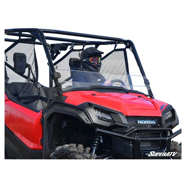SUPERATV SCRATCH-RESISTANT HALF WINDSHIELD - CLEAR HONDA PIONEER 1000 HWS-H-PIO1K-70