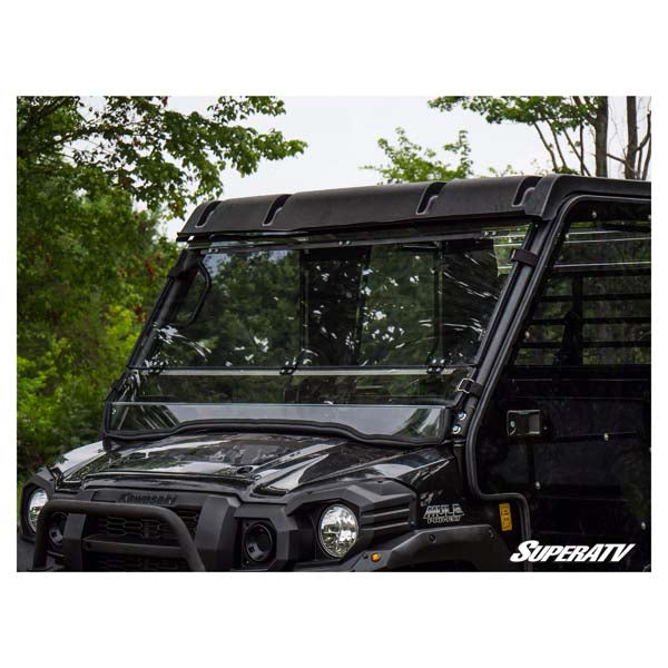 SUPERATV SCRATCH RESISTANT FLIP DOWN WINDSHIELD KAWASAKI MULE PRO FDWS-K-MULE-FXT-70