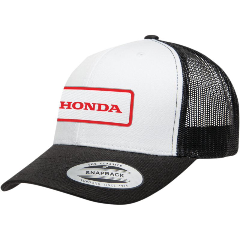 FACTORY EFFEX APPAREL HAT HONDA THROWBK BLK/WHT 25-86304