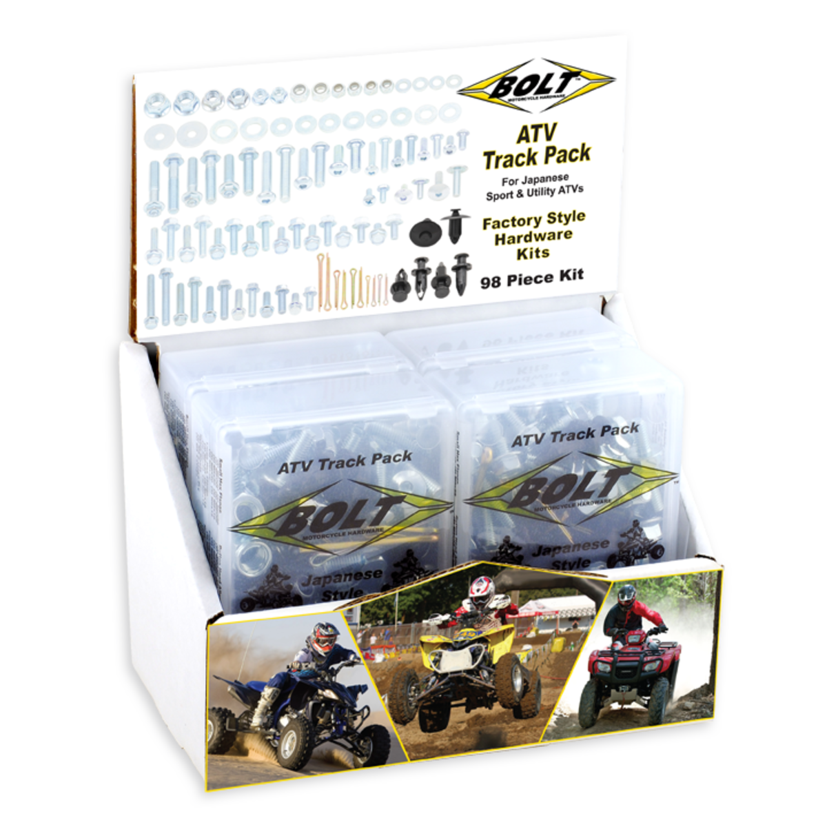 BOLT ATV TRACK PACK 6-KIT POP DISPLAY 2007-6ATP