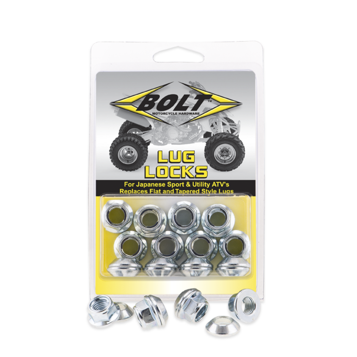 BOLT LUG LOCKS-SILVER 2005-LUG.S