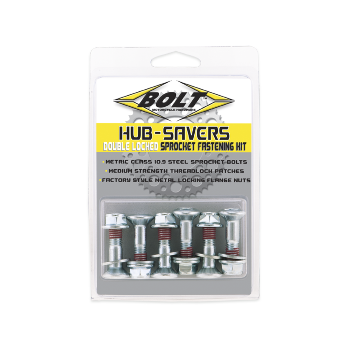 BOLT HUB-SAVERS SPROCKET FASTENERS-SILV 2008-HS.S