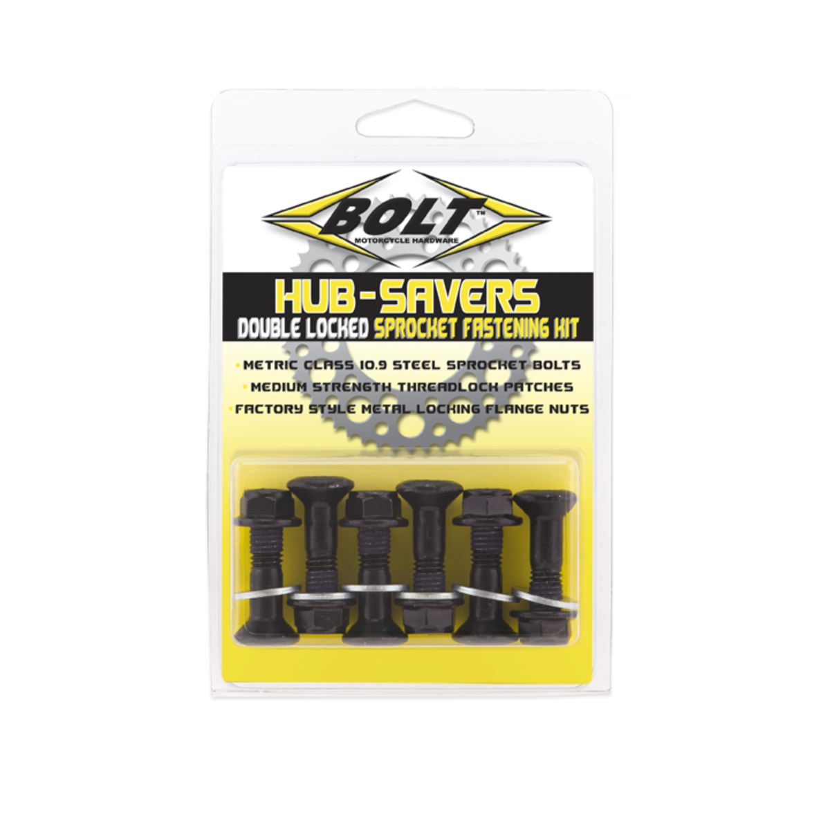 BOLT HUB-SAVERS SPROCKET FASTENERS-BLK 2008-HS.B