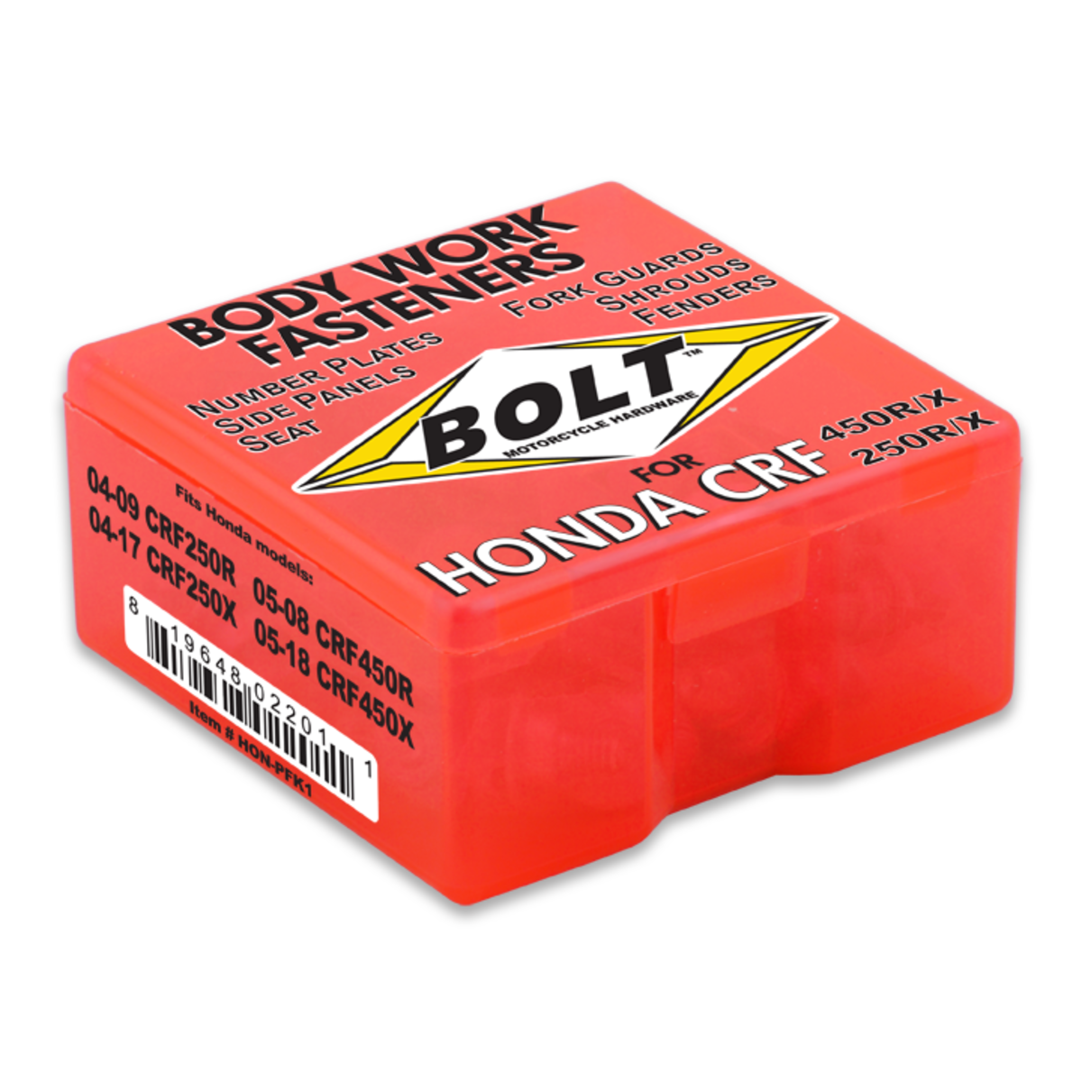 BOLT HONDA FULL PLASTICS FASTENER KIT HON-PFK1
