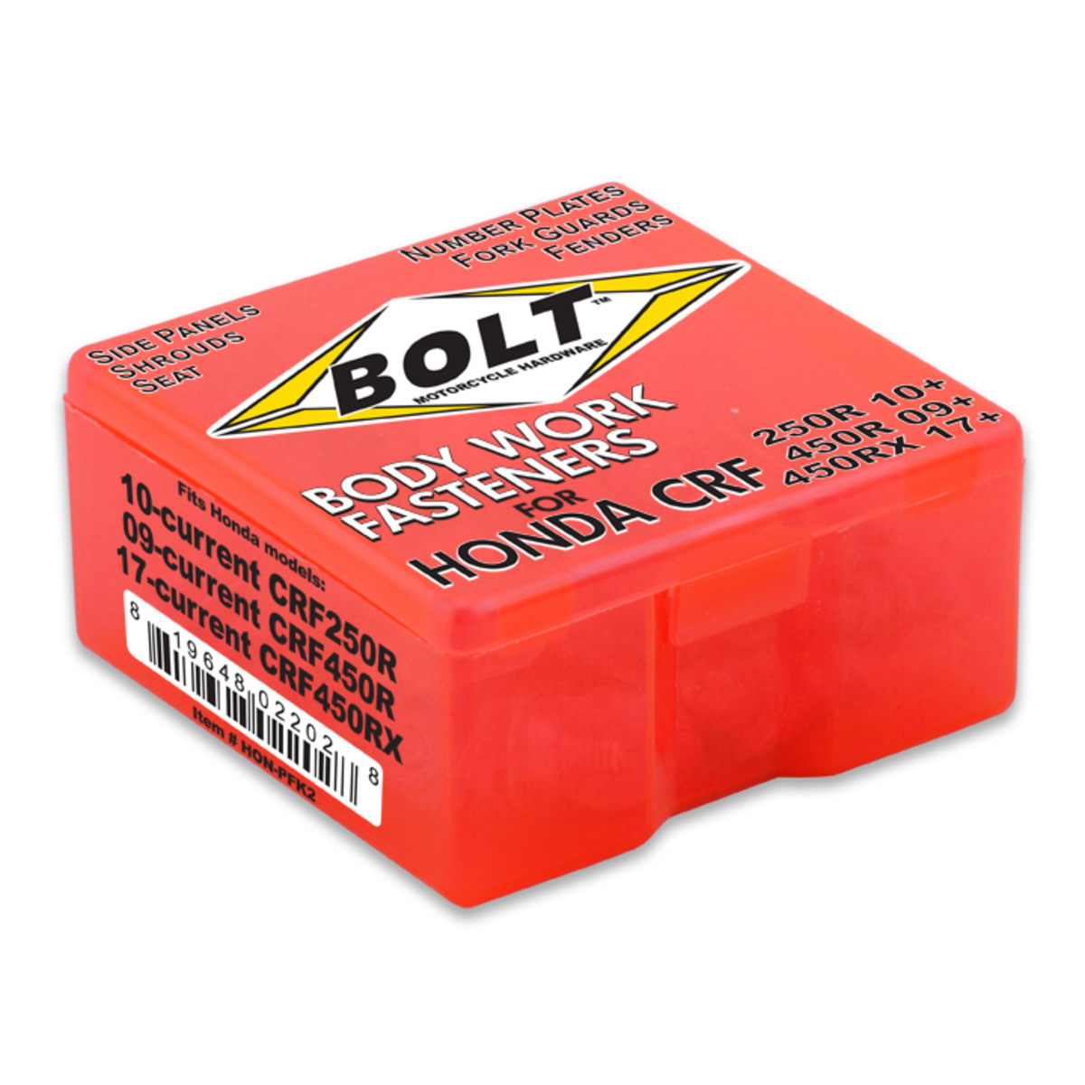 BOLT HONDA FULL PLASTICS FASTENER KIT HON-PFK2