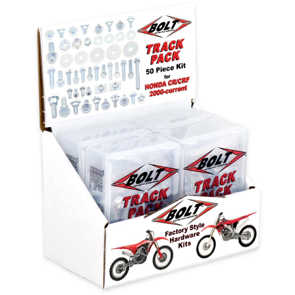 BOLT CRF TRACK PACK POP DISPLAY (6) 2008-6CRF