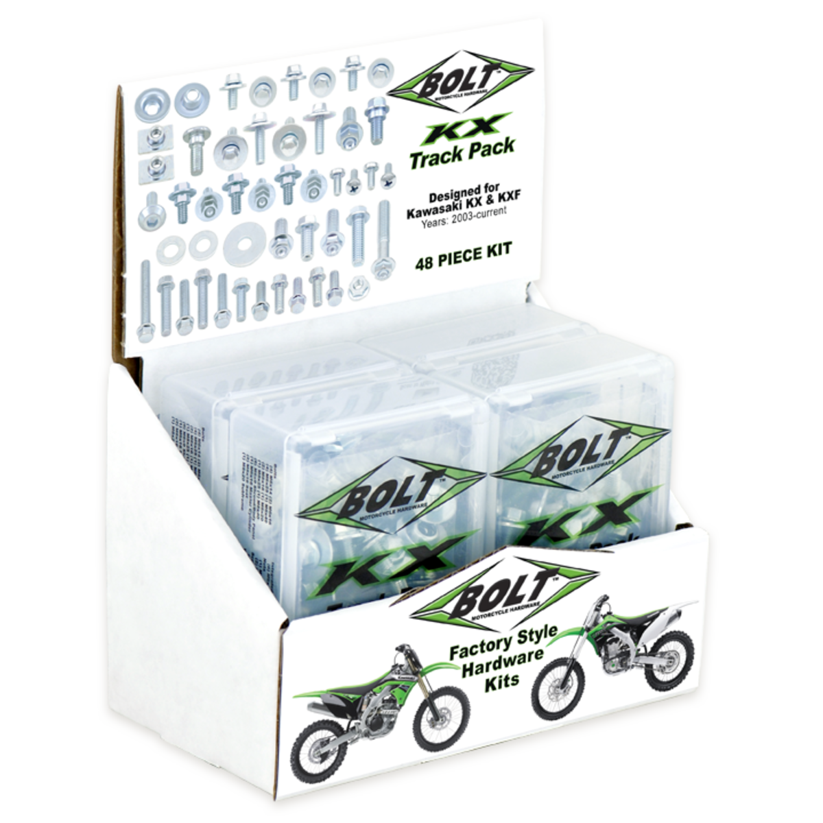 BOLT KAW KX/KXF TRACK PACK POP DISPLAY (6) 2014-6KXTP