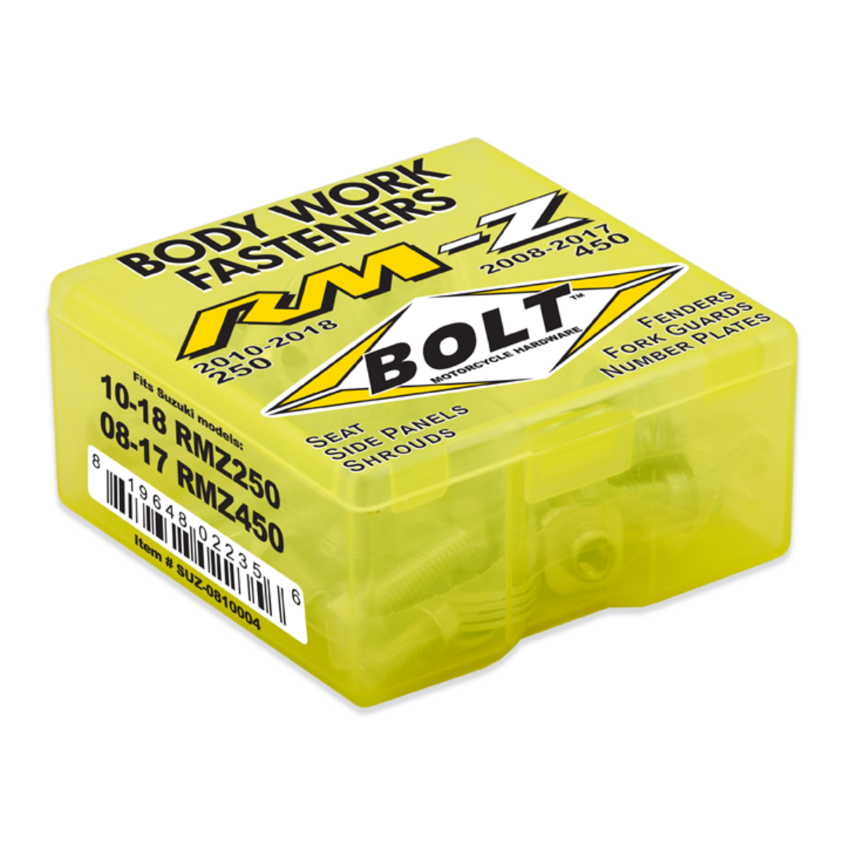 BOLT SUZ FAST.KIT 08-16 RMZ450/ 10-18 RMZ250 SUZ-0810004