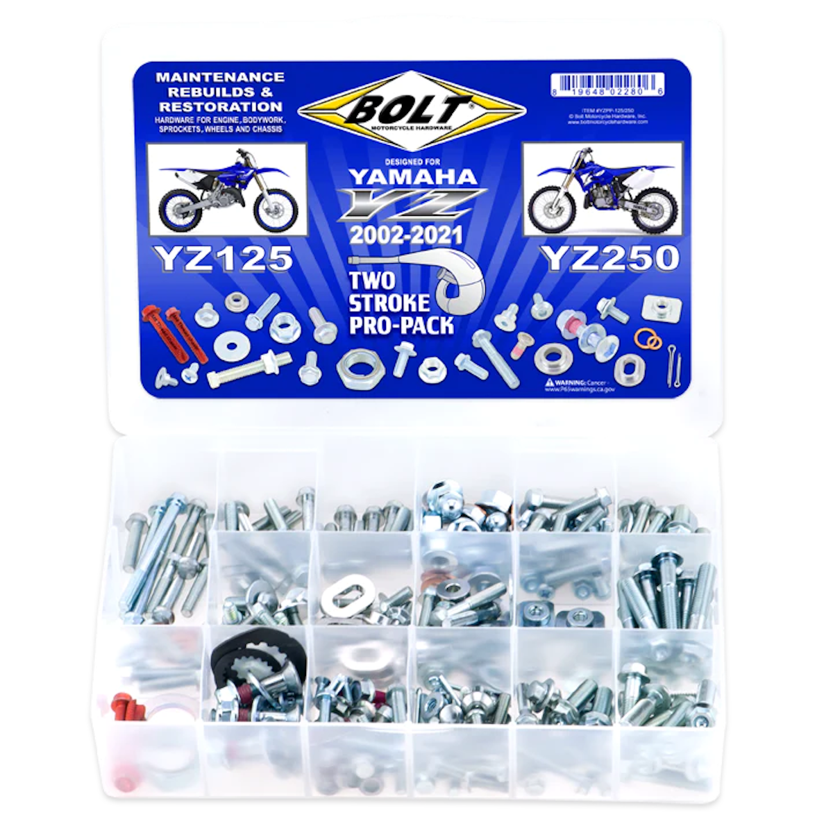 BOLT PROPACK 2STR YAM YZ125/250 02-21 YZPP-125/250