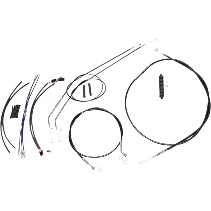 MAGNUM CONTROL CABLE KIT - XR - BLACK/CHROME 489662