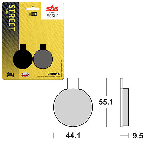 SBS ATV/UTV CERAMIC BRAKE PAD  6190505100