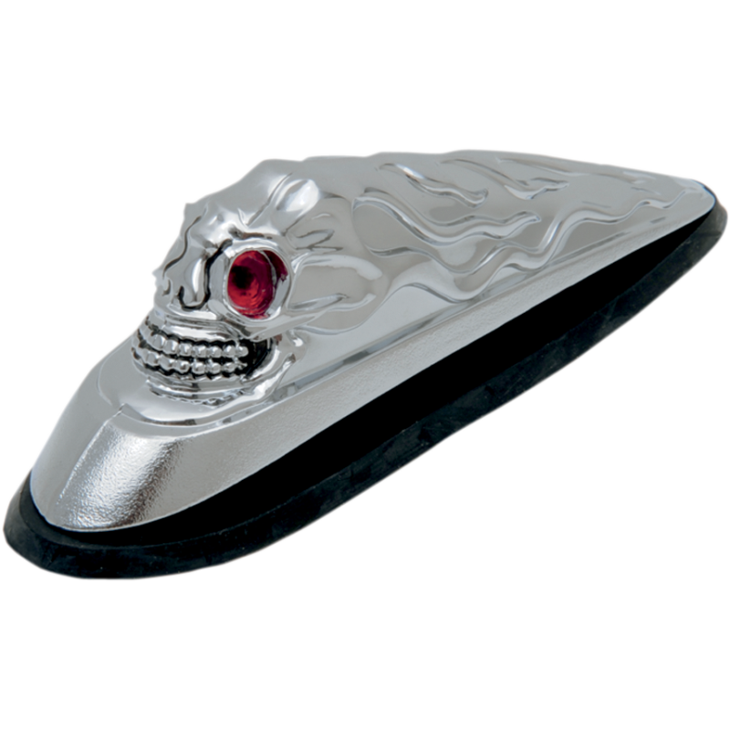 DRAG SPECIALTIES SKULL HEAD FENDER ORNAMENT W/LIGHT EYES DS-287533