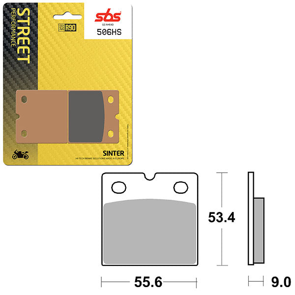 SBS PERFORMANCE HS SINTER BRAKE PAD DUCATI 6250506100
