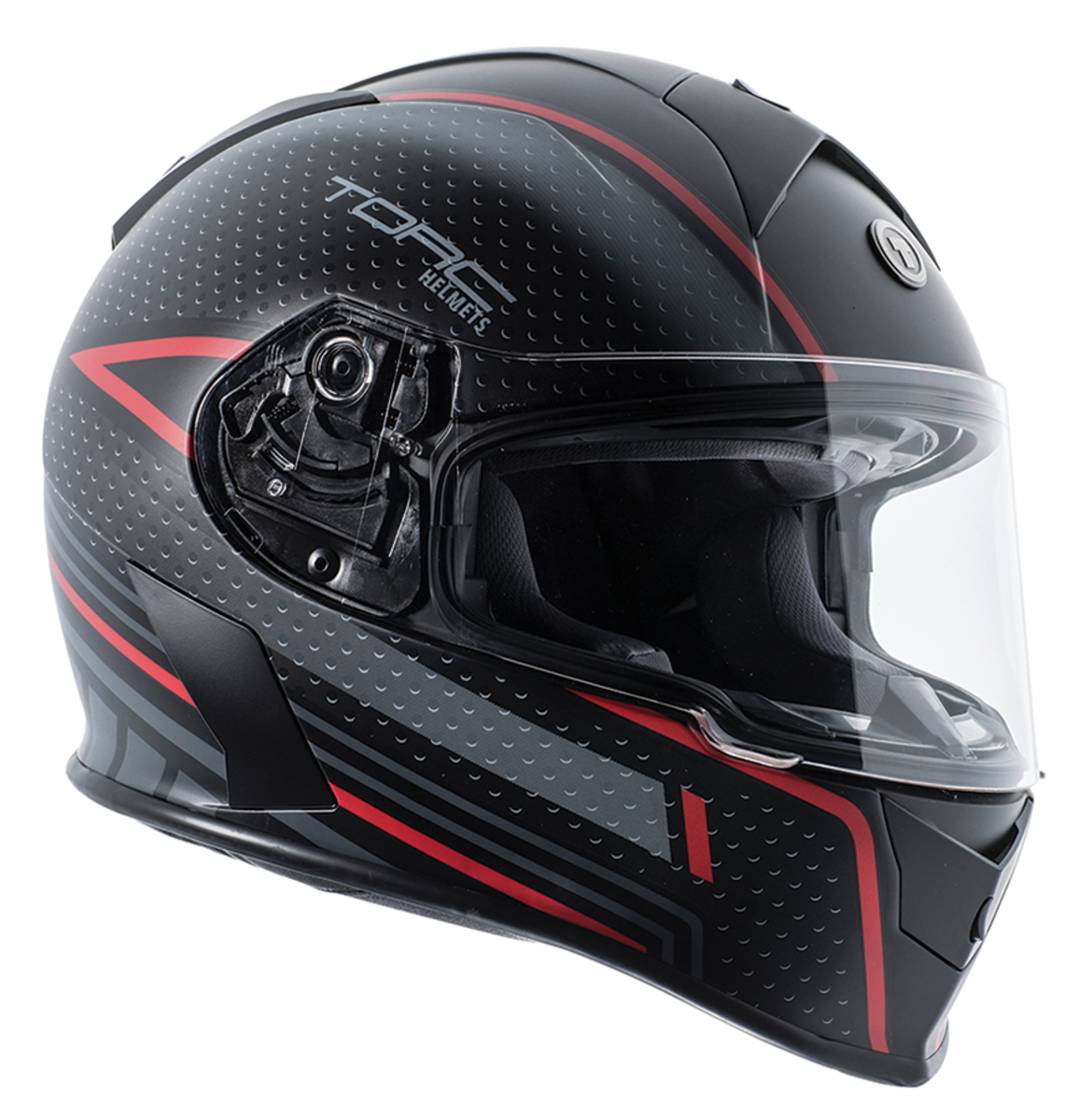 TORC HELMETS T-14 SCRAMBLE RED /FLAT BLK XSM T1415SBR21