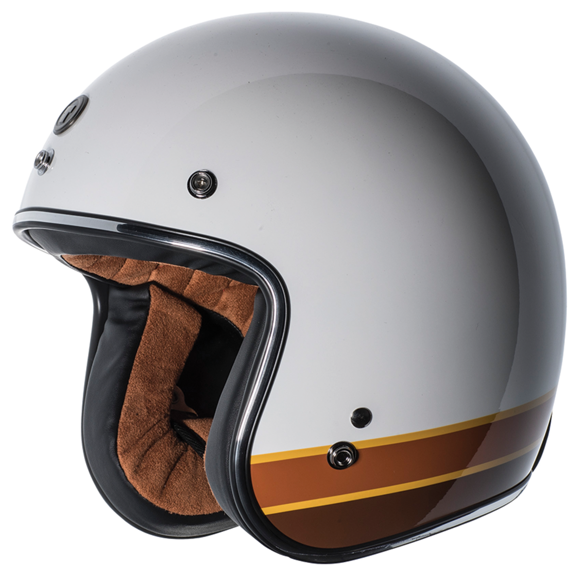 TORC HELMETS T-50 ISO-BARS GLOSS WHITE MED T5002ISO23