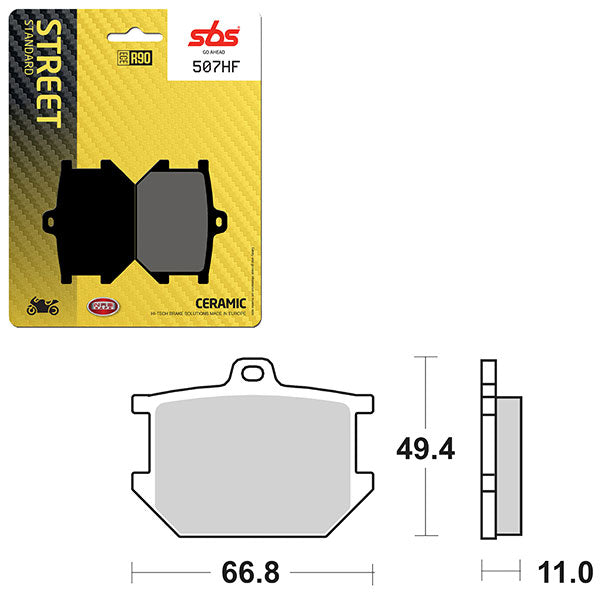 SBS ATV/UTV CERAMIC BRAKE PAD  6190507100