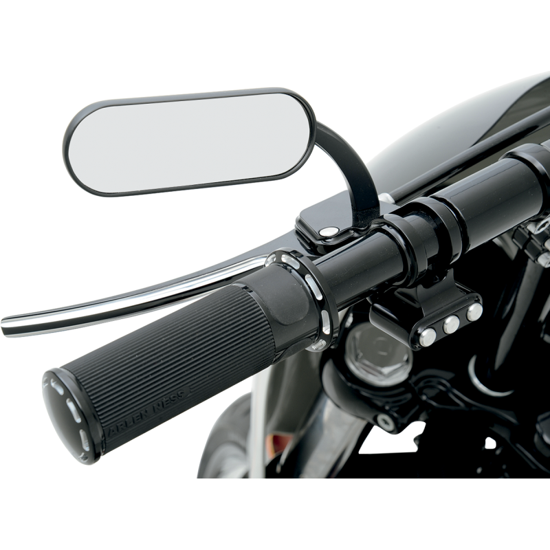 ARLEN NESS BLACK MINI OVAL MIRROR LEFT (EA) 13-412