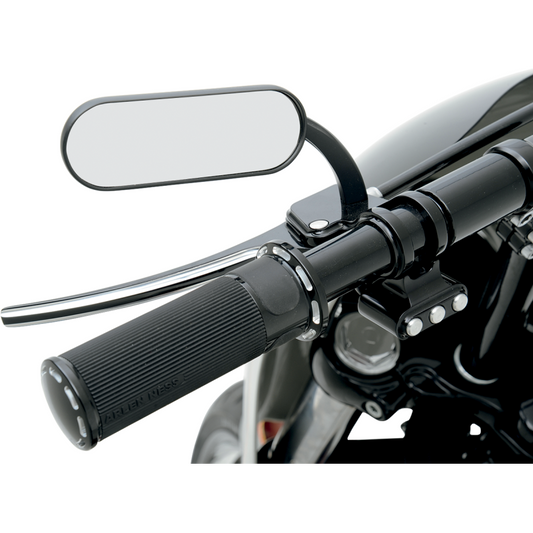 ARLEN NESS BLACK MINI OVAL MIRROR LEFT (EA) 13-412