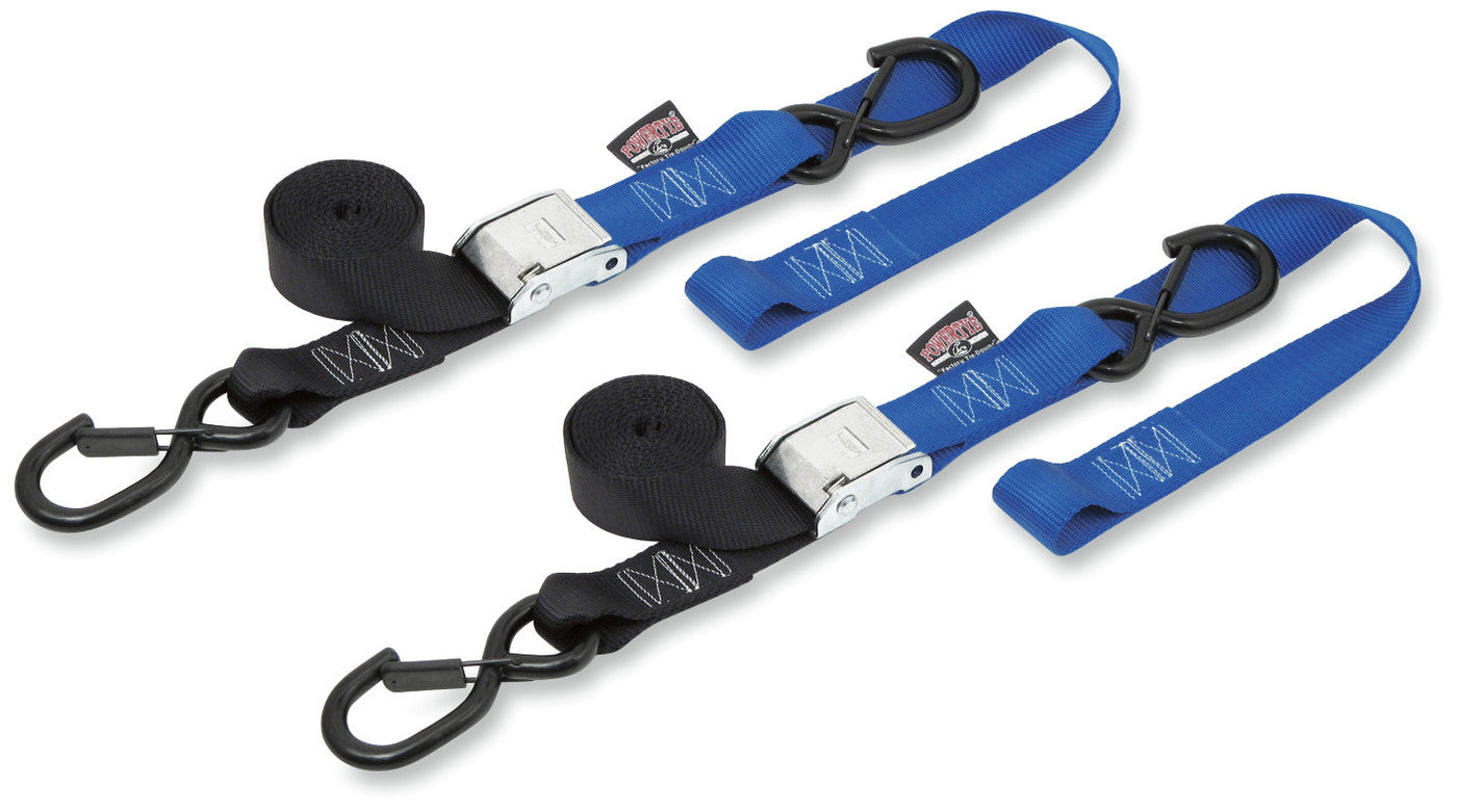 POWERTYE MFG. TIEDOWN CAM 1.5" BLK/BLU 29623-S