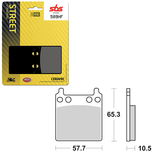 SBS ATV/UTV CERAMIC BRAKE PAD  6190509100