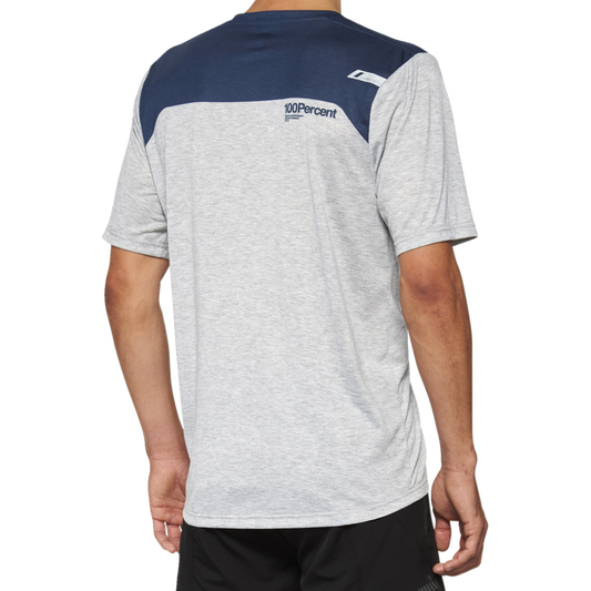 100% AIRMATIC SHORT SLEEVE JERSEY GREY/MIDNIGHT - XL 40014-00018