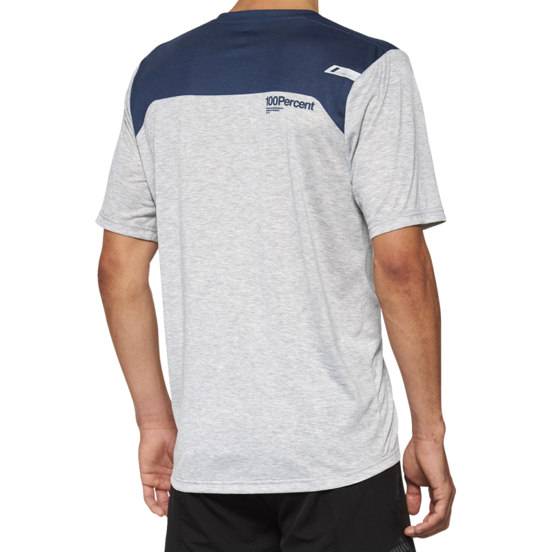 100% AIRMATIC SHORT SLEEVE JERSEY GREY/MIDNIGHT - M 40014-00016