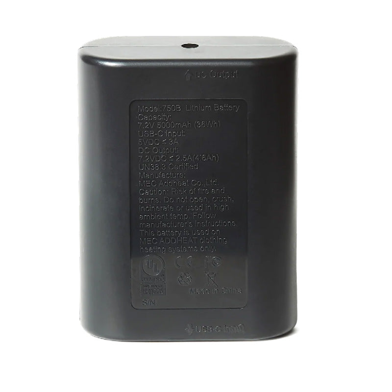 ADD HEAT 750B 7.2V 5000MAH LI-ION BATTERY Z750B