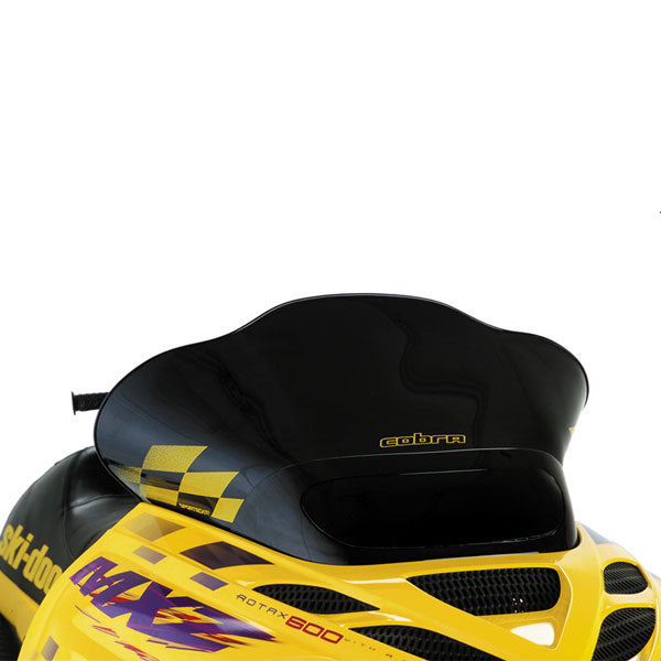 COBRA WINDSHIELD 13.25" BLACK WITH YELLOW CHECKS SKI-DOO 13225