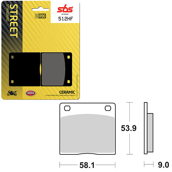SBS ATV/UTV CERAMIC BRAKE PAD  6190512100