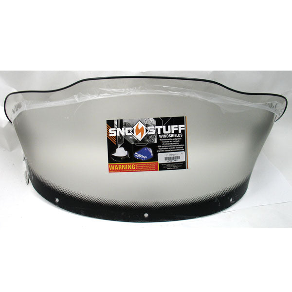 SNO-STUFF WINDSHIELD 13" BLACK GRAPHIC ON SMOKE POLARIS 479-213-03